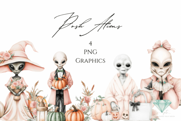 Embracing Whimsy: A Guide to Using Posh Aliens Quirky Halloween Clipart in Modern Crafting