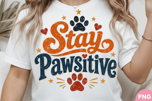 Evaluating the Stay Pawsitive Vintage Dog Lover PNG for Sublimation and Print-on-Demand