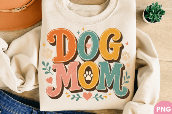Integrating the Dog Mom Cute Paw Print T-shirt PNG into Your Creative Workflow