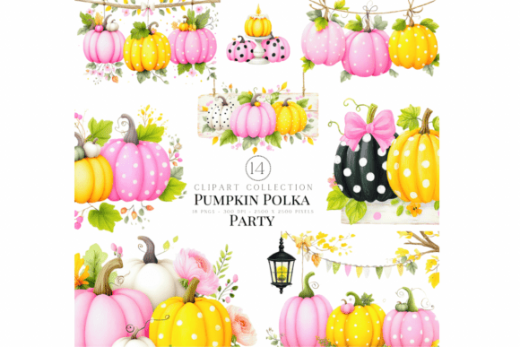 Pumpkin Polka Party Clipart Guide
