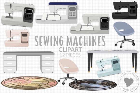 Sewing Clipart Graphics for Creators